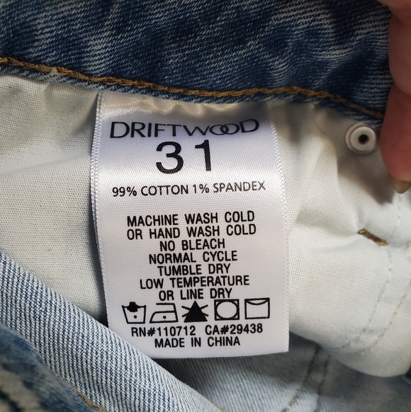 Driftwood Anthropologie Roxy Floral Embroidered Mid Rise Flare Jeans Sz 31 - Picture 7 of 9